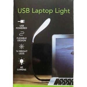 USB Laptop Light No Batteries Needed, 14 Bright LEDs, 60 Lumens, New, E-circuit